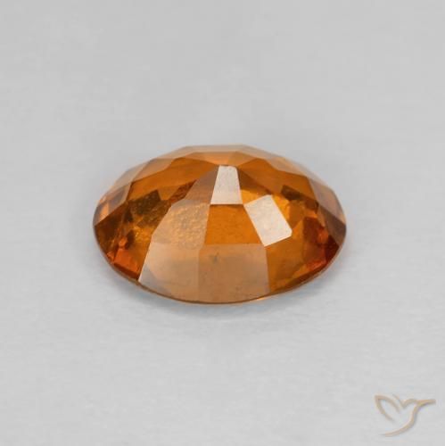 granate hessonita Medium Dark-Orange natural de 1.70 ct, Ovalada, VVS-VS