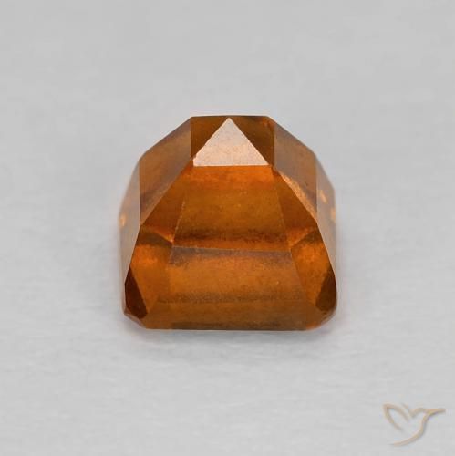 granate hessonita Naranja rojizo natural de 1.08 ct, Corte Octágono / Esmeralda, VVS-VS