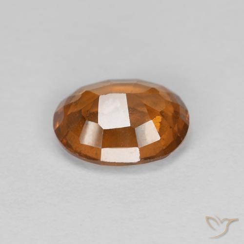 granate hessonita Naranja oscuro natural de 1.29 ct, Ovalada, VS