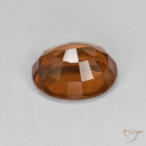 granate hessonita Naranja oscuro natural de 1.87 ct, Ovalada, VS