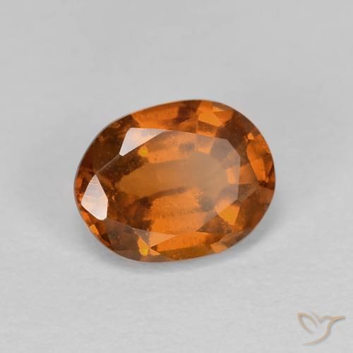 granate hessonita Ámbar naranja natural de 1.15 ct, Ovalada, VS