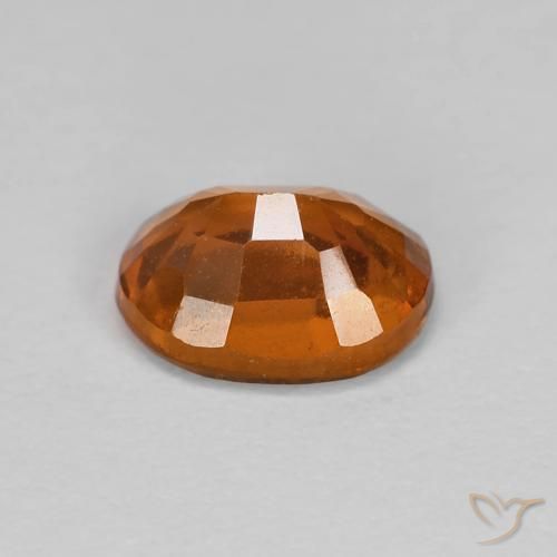 granate hessonita Ámbar naranja natural de 1.15 ct, Ovalada, VS