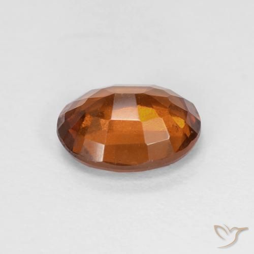 granate hessonita Naranja oscuro natural de 1.56 ct, Ovalada, VS