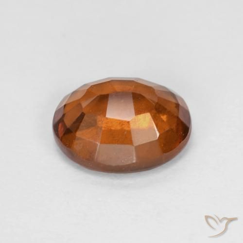 granate hessonita Naranja oscuro natural de 1.74 ct, Ovalada, VS