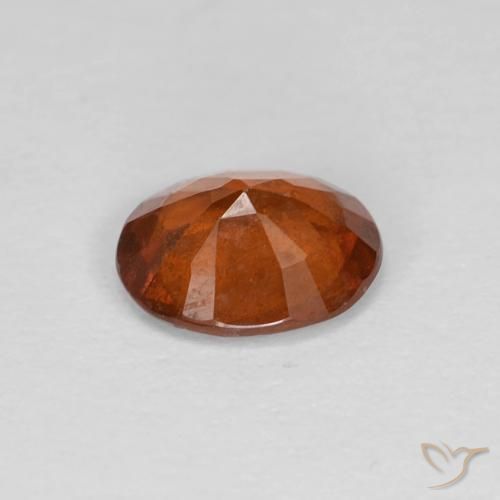 granate hessonita Ámbar naranja natural de 1.02 ct, Ovalada, VS