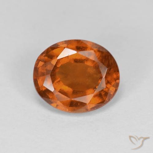 1.97ct Natural Medium Dark-Orange Granate Hessonita, Ovalada, VS