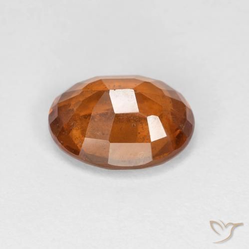 granate hessonita Naranja rojizo natural de 2.54 ct, Ovalada, VS