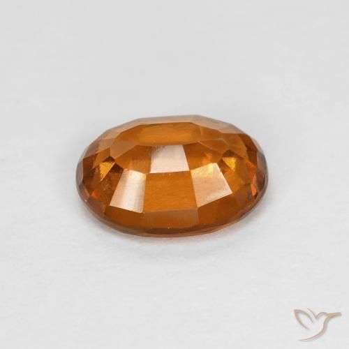 granate hessonita Medium Dark-Orange natural de 1.21 ct, Ovalada, VS