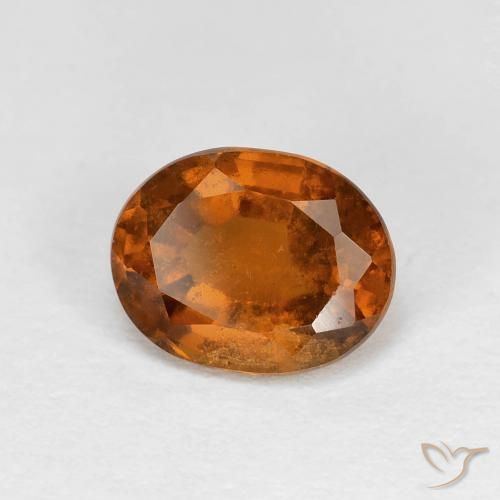 1.79ct Natural Medium Dark-Orange Granate Hessonita, Ovalada, VS