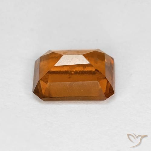 granate hessonita Naranja oscuro natural de 1.27 ct, Corte Octágono / Esmeralda, VS