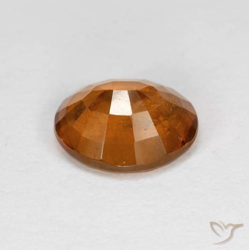 granate hessonita Naranja amarillento natural de 2.07 ct, Ovalada, VS
