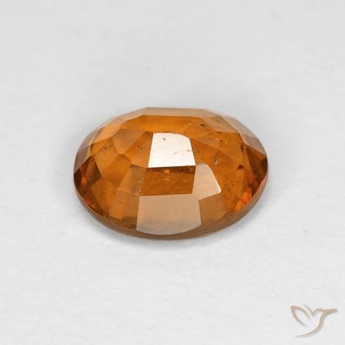 granate hessonita Naranja oscuro natural de 1.59 ct, Ovalada, VS