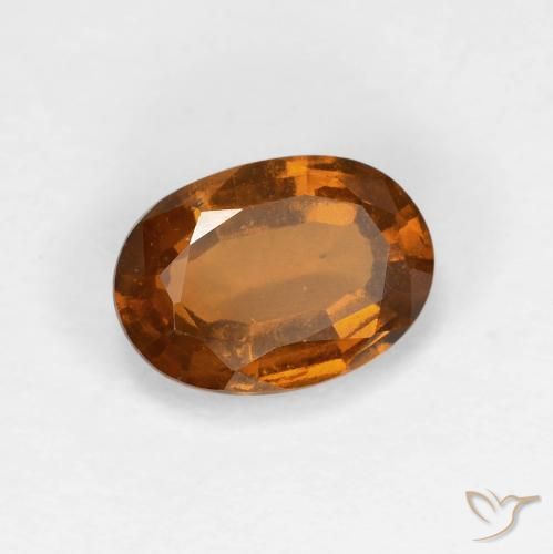 granate hessonita Naranja medio natural de 1.66 ct, Ovalada, VS
