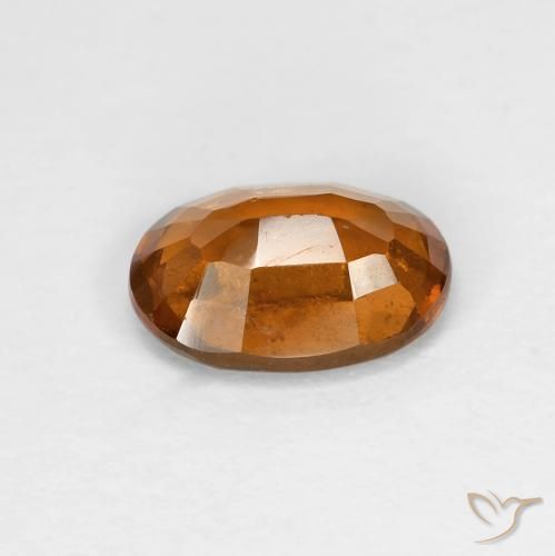 granate hessonita Naranja medio natural de 1.66 ct, Ovalada, VS