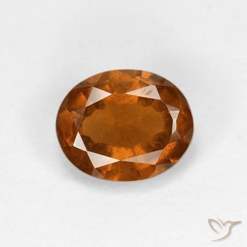 1.37ct Natural Naranja medio Granate Hessonita, Ovalada, VS