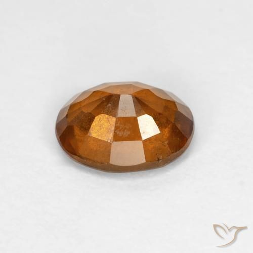 granate hessonita Naranja medio natural de 1.37 ct, Ovalada, VS