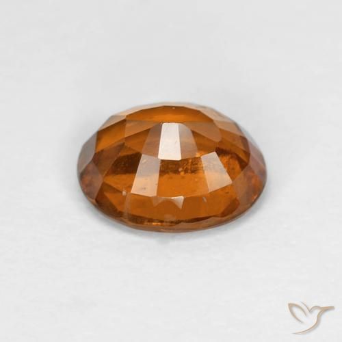 granate hessonita Medium Dark-Orange natural de 1.52 ct, Ovalada, VS