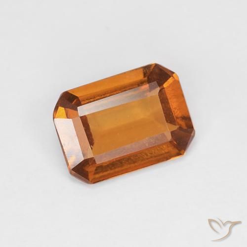 granate hessonita Naranja medio natural de 0.97 ct, Corte Octágono / Esmeralda, VVS-VS