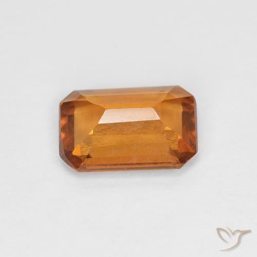 granate hessonita Naranja medio natural de 0.97 ct, Corte Octágono / Esmeralda, VVS-VS