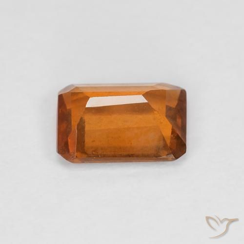 granate hessonita Naranja amarillento natural de 1.08 ct, Corte Octágono / Esmeralda, VVS-VS