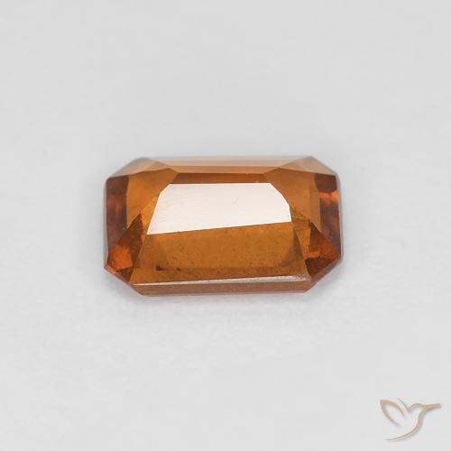 granate hessonita Naranja oscuro natural de 0.99 ct, Corte Octágono / Esmeralda, VS