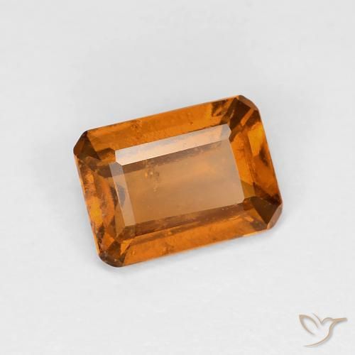 granate hessonita Naranja medio natural de 1.02 ct, Corte Octágono / Esmeralda, VS