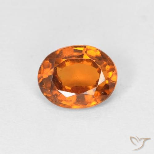 1.16ct Natural Naranja medio Granate Hessonita, Ovalada, VS