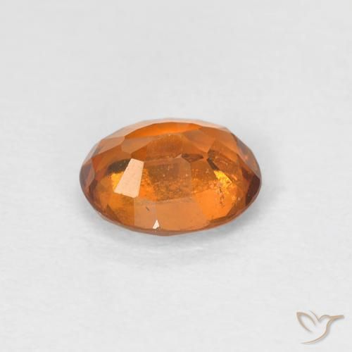 granate hessonita Naranja medio natural de 1.16 ct, Ovalada, VS