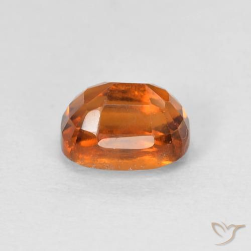 granate hessonita Naranja oscuro natural de 1.64 ct, Forma Cojín, VS