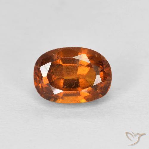 1.42ct Natural Naranja medio Granate Hessonita, Ovalada, VS