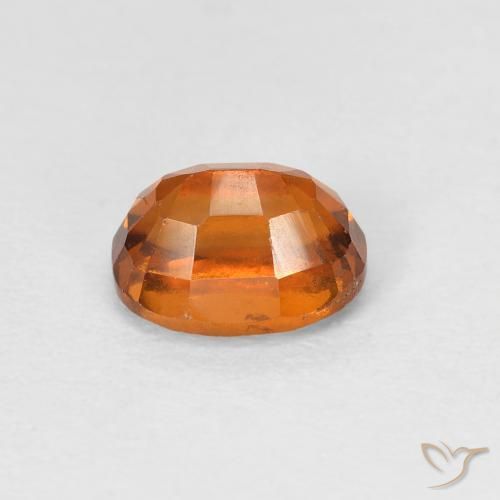 granate hessonita Naranja medio natural de 1.42 ct, Ovalada, VS