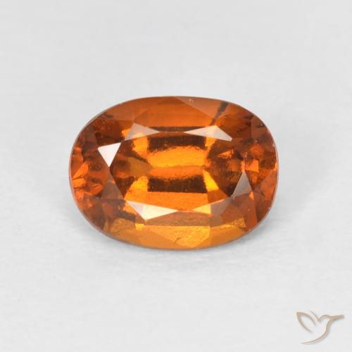 1.52ct Natural Naranja medio Granate Hessonita, Ovalada, VS