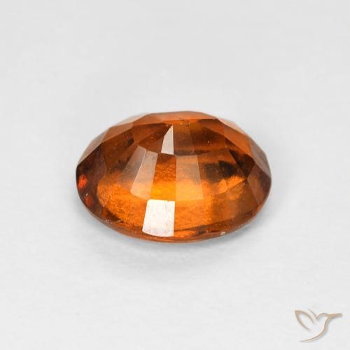 granate hessonita Naranja medio natural de 1.41 ct, Ovalada, VS