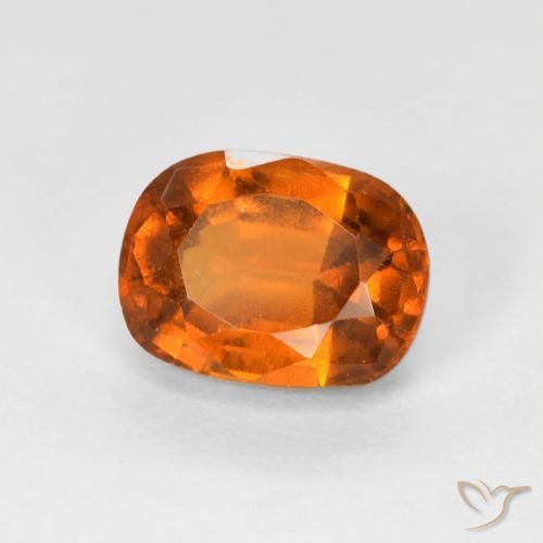 granate hessonita Naranja oscuro natural de 2.03 ct, Forma Cojín, VS