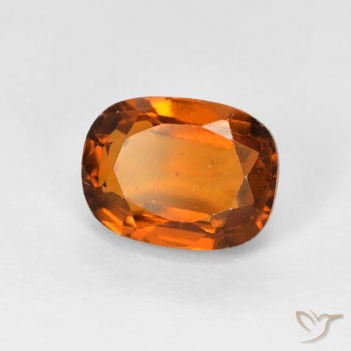 granate hessonita Naranja oscuro natural de 2.08 ct, Forma Cojín, VS