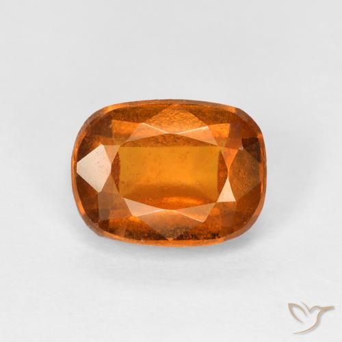 2.04ct Natural Naranja medio granate hessonita, Forma Cojín, VS