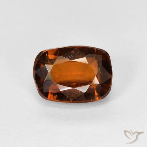 1.49ct Natural Deep Orange - Brown granate hessonita, Forma Cojín, VS