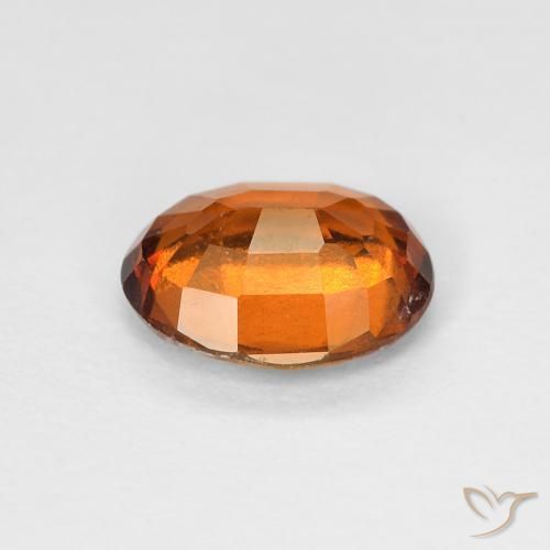 granate hessonita Medium Dark-Orange natural de 1.16 ct, Ovalada, VS