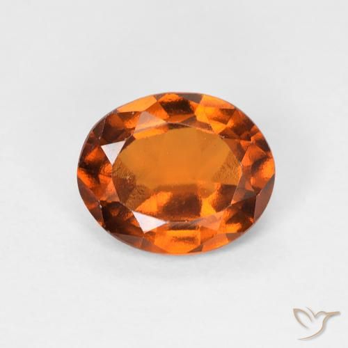 1.19ct Natural Naranja medio Granate Hessonita, Ovalada, VS