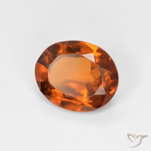 granate hessonita Naranja medio natural de 1.19 ct, Ovalada, VS