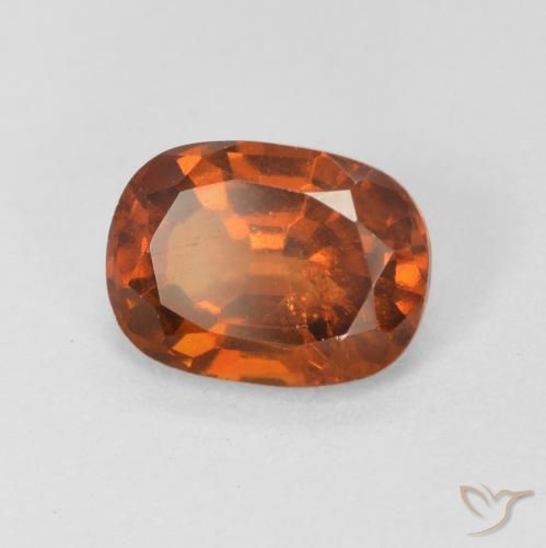1.64ct Natural Naranja rojizo Granate Hessonita, Ovalada, VS-SI