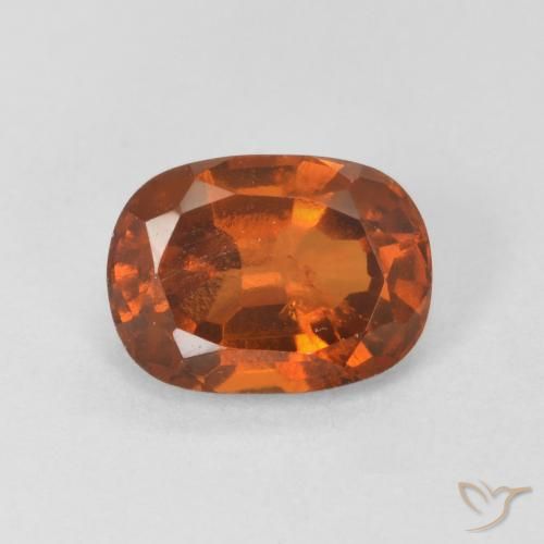 granate hessonita Naranja rojizo natural de 1.64 ct, Ovalada, VS-SI