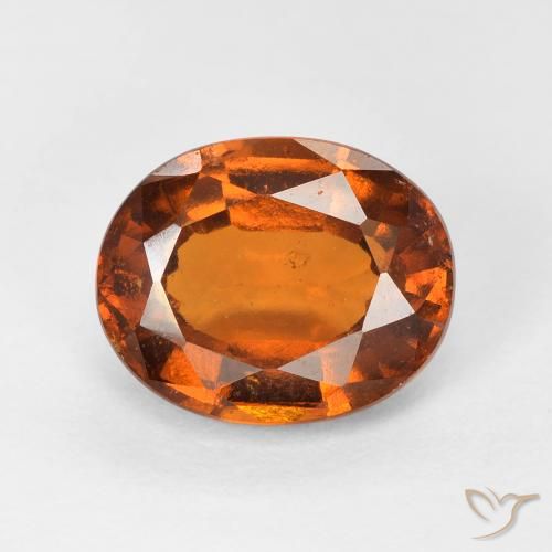 2.41ct Natural Medium Dark-Orange Granate Hessonita, Ovalada, VS
