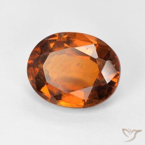 granate hessonita Medium Dark-Orange natural de 2.41 ct, Ovalada, VS