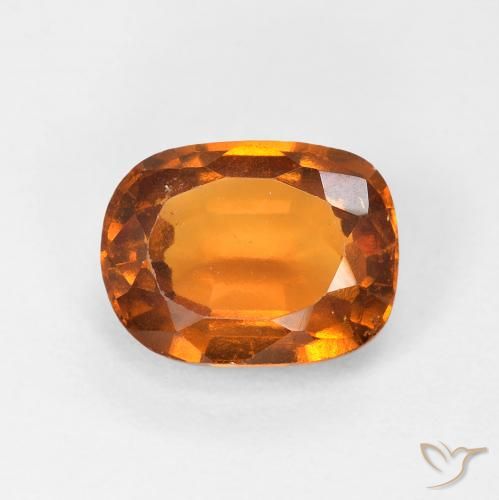 1.74ct Natural Naranja medio granate hessonita, Forma Cojín, VS-SI