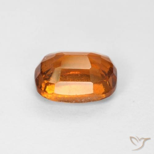 granate hessonita Naranja oscuro natural de 1.34 ct, Forma Cojín, VS-SI