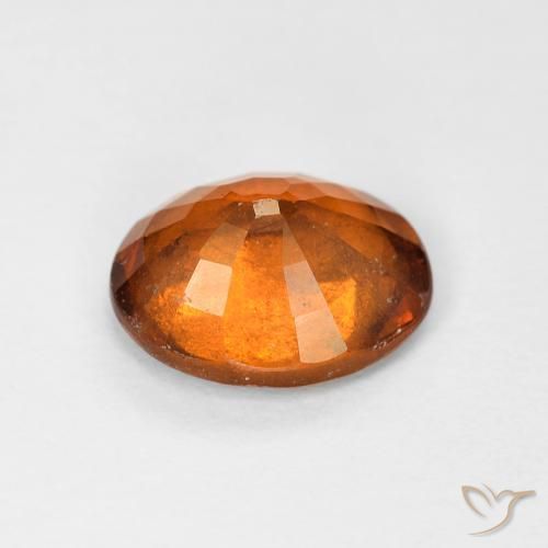 granate hessonita Medium Dark-Orange natural de 1.56 ct, Ovalada, VS-SI