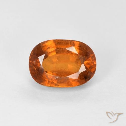 1.32ct Natural Medium Dark-Orange Granate Hessonita, Ovalada, VS