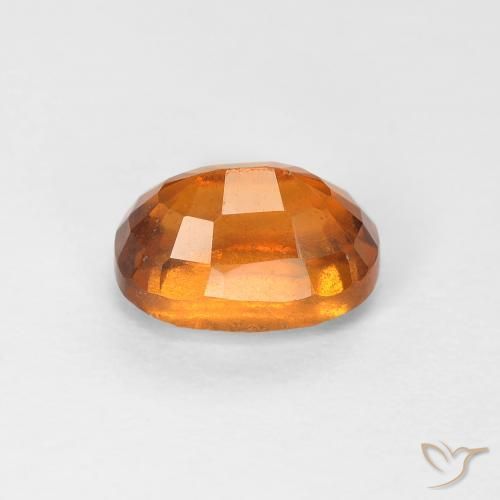 granate hessonita Medium Dark-Orange natural de 1.32 ct, Ovalada, VS