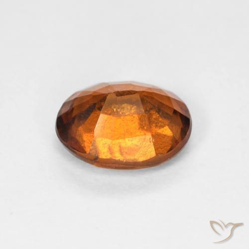 granate hessonita Naranja rojizo natural de 1.39 ct, Ovalada, VS-SI